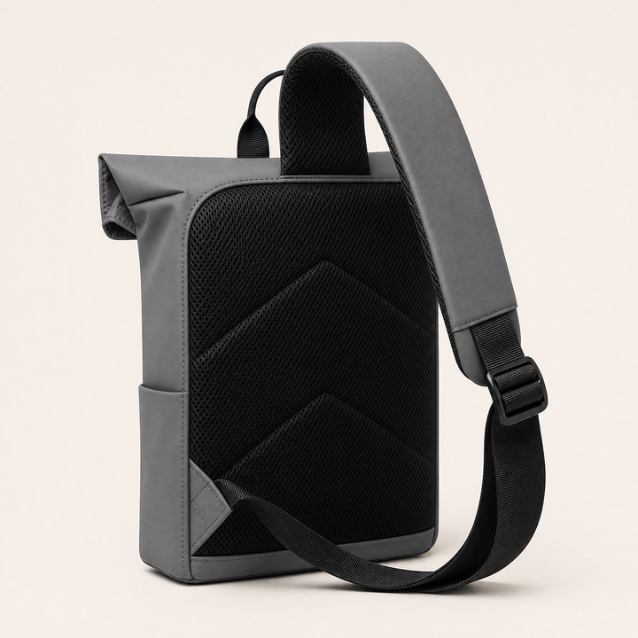 FURL Sling rear view showing the breathable mesh back panel