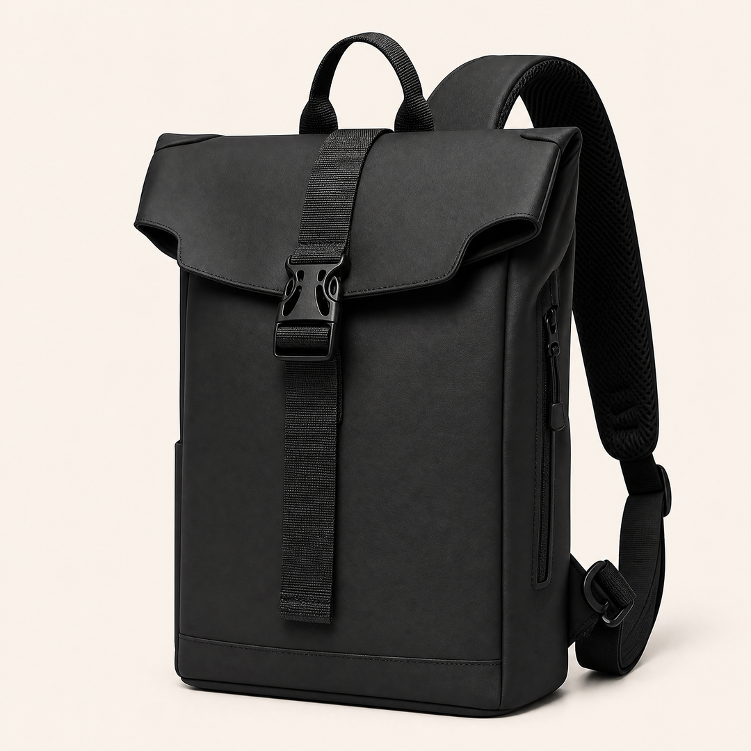 FURL Sling in Black, front three-quarter view